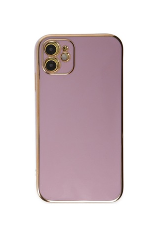 Apple iPhone Uyumlu 12 Kılıf Volet Silikon - Mor