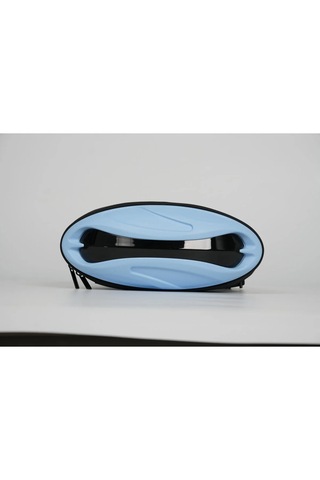 Led Işıklı Sert Korumalı Bel Çantası Usb Şarjlı, Su Geçirmez, Darbe Dayanıklı Mavi