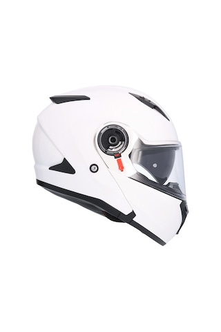 Shiro 508 Sv Triton Çene Açılır Motosiklet Kaskı Beyaz