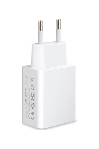 Dofolink Beyaz 18w Hızlı Şarj Usb Adaptörü - Akıllı Telefon, Tablet İçin 140-240v Avrupa Standartı - 12v/1.6a Çıkış