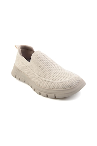Bambi Bej Beyaz Triko Erkek Sneaker E01175524382