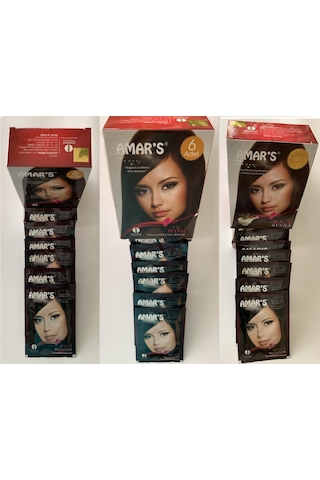 Amar's Kına İçeren Saç Boyası 6 x 10 G 3'lü
