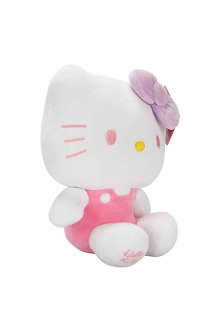 Hello Kitty Pembe Tulumlu Peluş Oyuncak 22 Cm Yumuşak Figür Çok Renkli