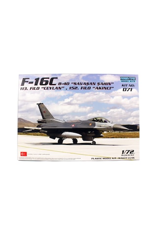 Hobbytime 071 1/72 Ölçek, F-16c B-40 Savaşan Şahin, Akıncı 152. Filo Ve Ceylan 113.filo, Savaş Uçağı Plastik Model Kiti-59398