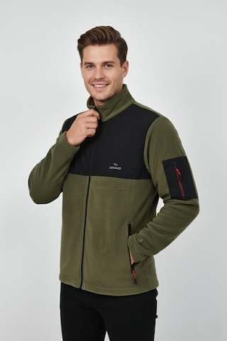 Erkek Büyük Beden Fermuarlı Cepli Polar Ceket 6545 Bgl-st04918 Haki