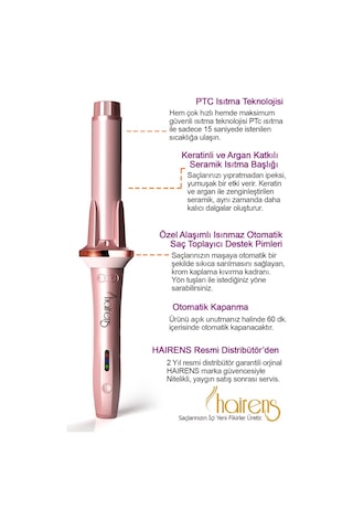 Hairens HRS-270 Kalın Dalga Uzun Otomatik Saç Maşası