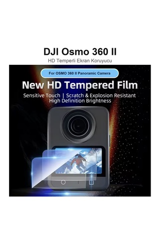 Newdaki Djı Osmo 360 / Osmo 360 2 Uyumlu Temperli Ekran Koruma Filmi 9h Şeffaf