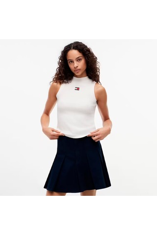 Tommy Hilfiger Kadın Marka Logolu Günlük Kullanıma Uygun Bbeyazz T-shirt Dw0dw23478 Ybh