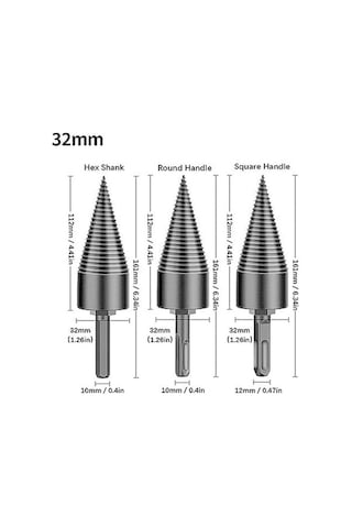 Pazly 4 Parça Yüksek Performanslı Odun Bölme Matkap Ucu Seti - Kolay Kullanım, Hızlı Ayrım