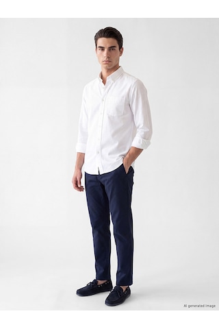 Lcwaıkıkı Classic Beyaz Regular Fit Oxford Erkek Gömlek