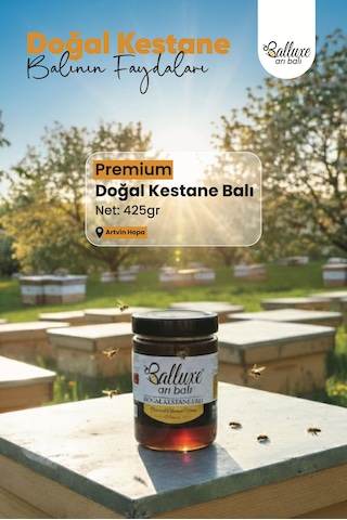 Balluxe Premium Doğal Kestane Balı Net: 425 G