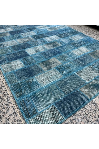 Hoom Rugs Kırkyama 178 Capri Breeze El Dokuma Kilim Mavi