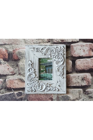Neiwel Vintage Etna C Resim Ve Ayna Çerçevesi Beyaz