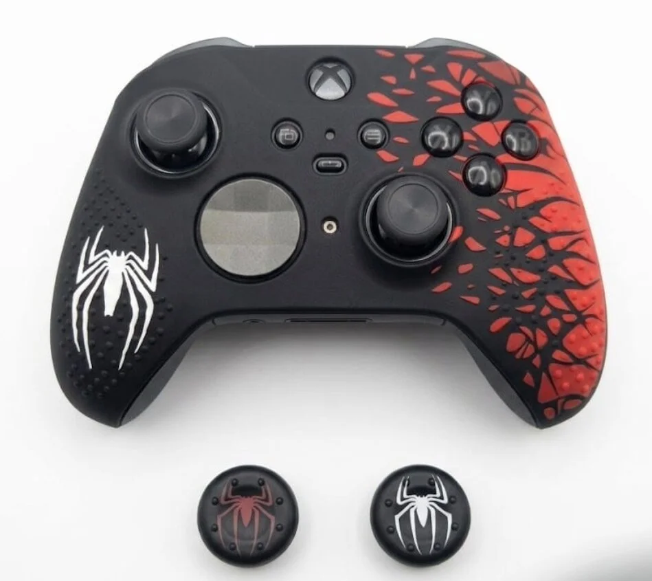 Xbox Series S X Silikon Kılıf Analog Koruyucu Set 9. Nesil Kol Uyumlu Kırmızıkırmızı