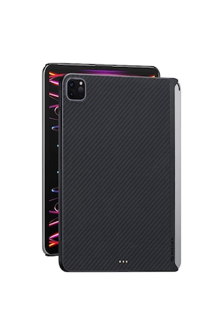 Apple Uyumlu iPad Pro 11 2021 3.nesil Kılıf Aramid Fiber Pitaka Ultra-slim Classic Serisi Siyah
