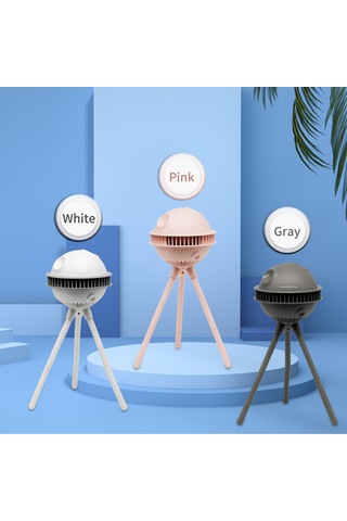 Padalink Bebe Arabası Fanı, Bladesiz Tasarım, 4 Hız Ayarı, Telefon Tutucu, Şarj Edilebilir, Pembe Renkli Ahtapot Desenli F55