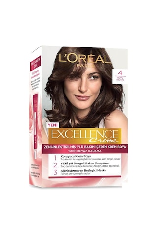 Loreal Excellence 4 Koyu Kahve Set Saç Boyası