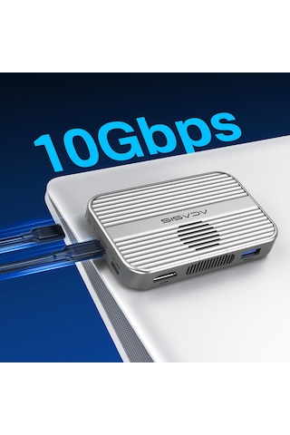 Acasis Ec1401 6in1 Apple Uyumlu iPhone 15/16/17 ,4k60 Hdmı,m.2 Ssd,magsafe,sd/tf,100w Pd Kozmik Turuncu Pro