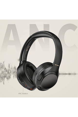 Recci REP-W86 ANC Özellikli Hi-Fi Ses Kaliteli Kulak Üstü Bluetooth v.5.3 Kulaklık