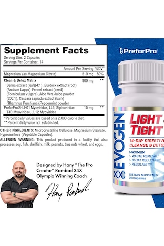 Evogen Ligt Tigt Fat Burner 28 Caps - 14 Günlük Sındirim Temizliği