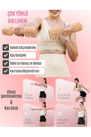 Kadınlar İçin Ayarlanabilir El Dambıl 5 Lb Dambıl 2'li Set, 4'ü 1 Arada Küçük Dambıl Seti