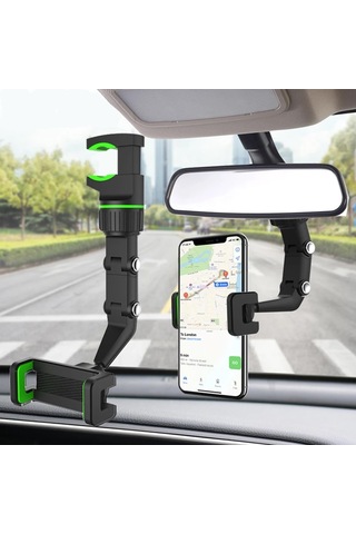 Dikiz Aynası Telefon Tutucu - Araç Içi Koltuk Telefon Tutucu 360