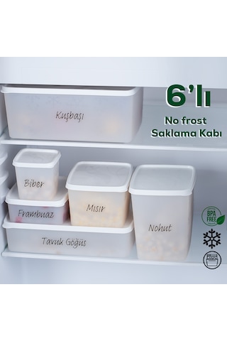 Porsima 1155 Alaska No Frost -20°C 6'lı Dondurucu Saklama Kabı