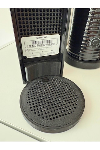 Nespresso Bardak Altlığı 10 Cm Düşük Profil Su Damlama Haznesi Siyah