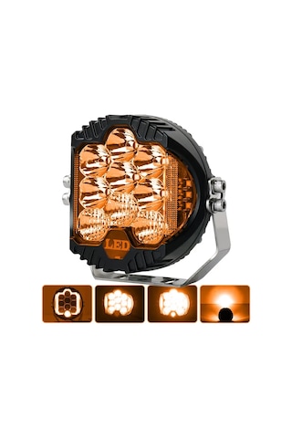 Baja Style 6.5" Turuncu Cree Led Spot Projektör Çalışma Lambası Off Road Spot Sel Kombo Delici Yayıcı Işık Çubuğu Pod Araç Motorsiklet Işıkları Yardım