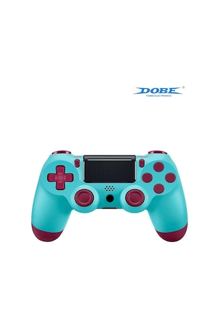 Ps4-pc-android Box-android-Apple Uyumlu iOS Telefon Tablet Titreşimli Bluetooth Oyun Kolu Turkuaz
