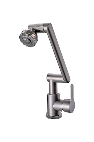 Ahtapot Plus Lavabo Bataryası 1080 Derece Dönebilen Komple Mutfak Batarya Siyah