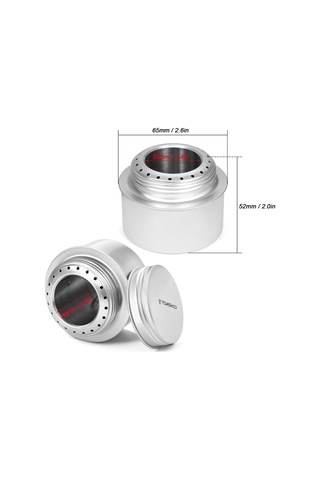 Açık Pişirme Kapları Alkol Sobası Alüminyum Alaşımlı Kamp Malzemeleri Siyah