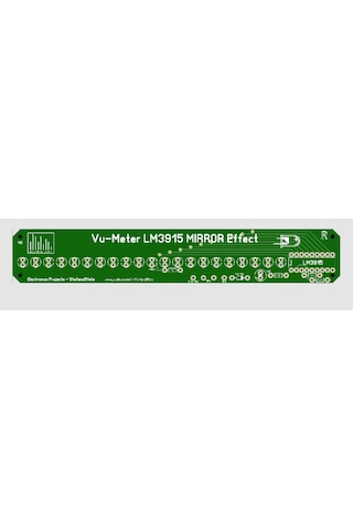 Vu Metre Devresi 21 Ledli Ayna Efektli Vu-Meter Lm3915