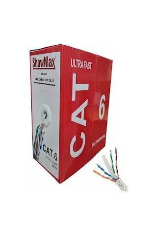 Showmax Sh-4022 Cat6 Cat5 Kablo 23awg 0.50mm 305 Metre