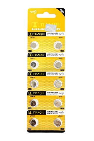 PİL DÜĞME AG3 LR41H 1.5V (10 ADET) TIANQIU 392A