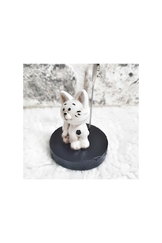 El Yapımı Kedi Objeli Kağıt Tutacağı-dekoratif Siyah Beyaz Sevimli Kedi Not Tutacağı.