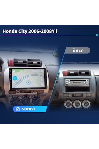 Honda Jazz City 2006-2008yıl 4gb Ram 64gb Rom Multimedya