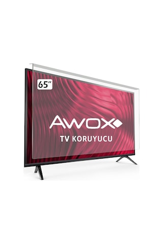 Awox Uyumlu 65A6500USWN TV EKRAN KORUYUCU - Awox Uyumlu 65" Kırılmaz Tv Ekran Koruyucu