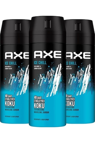 Axe Ice Chill Erkek Sprey Deodorant 3 x 150 ML