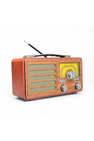 Rt-755c Nostalji Ahşap Radyo,trend Tasarım Gerçek Nostaljik Ahşap Radyo Bluetooth Özellikli