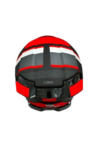 MT Thunder 4 SV R25 B5 Şeffaf Vizör Kask Kırmızı - Mat Siyah