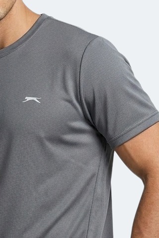 Slazenger Haunted I Erkek Koyu Gri Tişört
