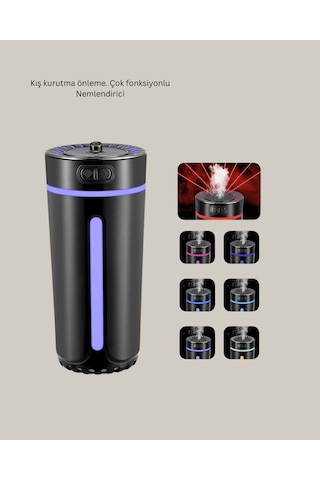 Led'li Hava Nemlendirici Usb Bağlantılı Aromaterapi Buhar Difüzörü