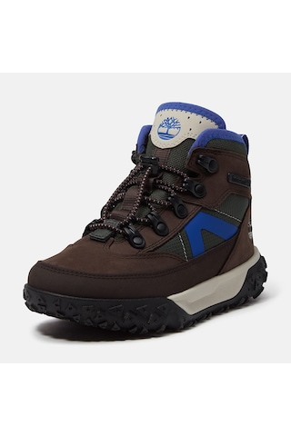 Timberland Motion 6 Mid Bungee Waterproof Çocuk Sneakers-34022 Koyu Kahverengi