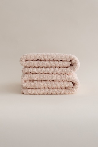 Ivory Somon Kabartma Dokulu Mikro Fiber %100 Pamuk 2li El Yüz Hav Somon