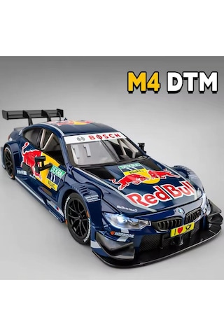 Scowetto Bmw M4 Diecast Redbull Model Araba 1:24 Bmw M4 Yarış Arabası Redbull Diecast Model Araba