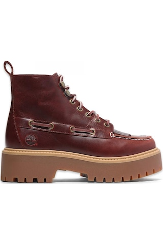 Timberland Tb0a27yz Stone Street Mid Lace Up Boot Bordo Kadın Bot Bordo