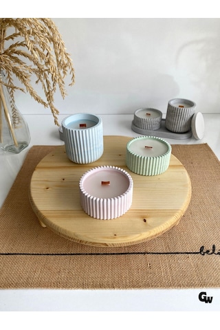 Yuvarlak Doğal Ahşap Sunum Tabağı Ayaklı Düz Ahşap Sunumluk Beyaz Çam Çap:28cm Yük:6,5cm Ş