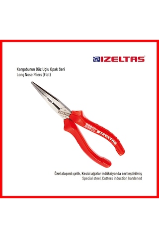 İzeltaş Izole Karga Burun Pense, 160 Mm Opak Seri,güvenli Ve Dayanıklı