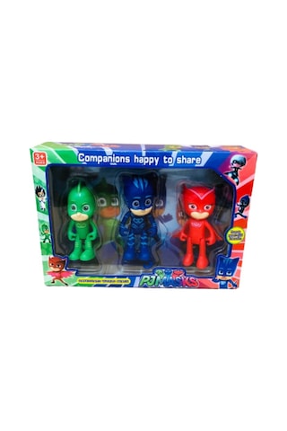 Pjmasks Karakter Figür Oyuncak Seti 3lü Pijamaskeliler Oyuncak